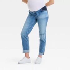 Under Belly Low-Rise Straight Maternity Pants - Isabel Maternity by Ingrid