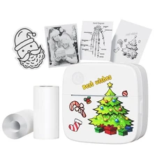 Sticker Printer, Mini Portable Sticker Maker Machine Thermal Pocket Printer, ...