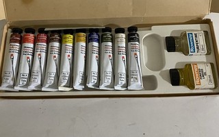 Box of Rowney Georgian Oil Paints Masters Collection Series