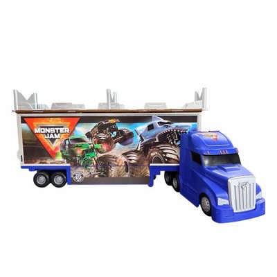 Monster Jam, Official 2-1 Transforming Hauler Playset With RARE Jumps Ramps!