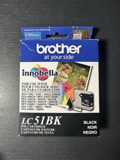 New Genuine Brother LC51 Black 2PK Ink Cartridges MFC-3360C, MFC-440CN