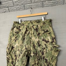 Pantaloni cargo mimetici US Navy nuovi con etichette tipo III AOR2 Digital Woodland grandi lunghi ripstop