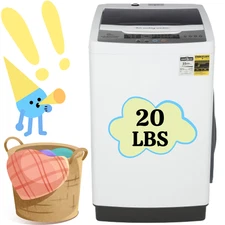 Portable Washing Machine 20Lbs Capacity Full-Automatic Washer +10 Washing Modes