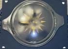 Vintage Pyrex Zodiac Clear Glass Lid Marked 475-C