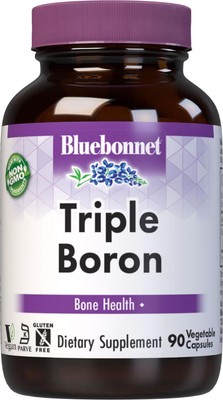 Bluebonnet Triple Boron 3 mg Trace Mineral Bone Support - Boron Supplement for -
