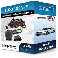 Towtec E-Satz 13Polig Fahrzeugspezifisch Passend für Audi A6 Avant