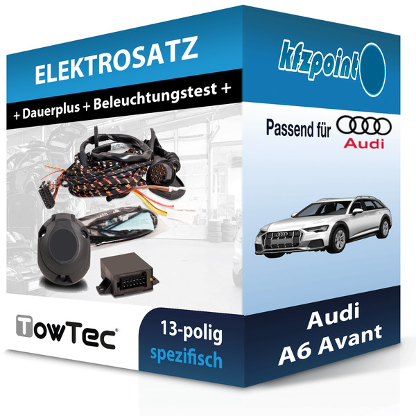 Towtec E-Satz 13Polig Fahrzeugspezifisch Passend für Audi A6 Avant-image