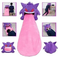 Share Anime Gengar Break Blanket Sleeping Long Tongue Plush Toy Thick Nap Pillow