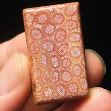 TOP 14 Natural Polished Cherry blossom agate Crystal Gift Stone Healing L5706