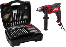 Skil 7.5 Amp 1/2-In Corded Hammer Drill with 100Pcs Drill Bit Set with Variable