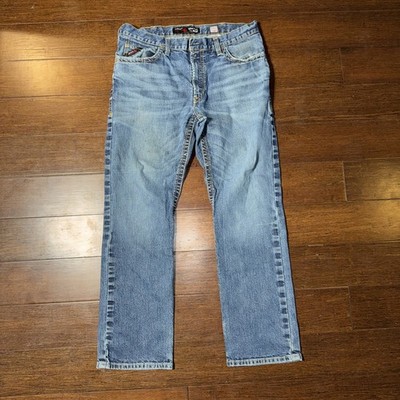 Ariat FR M4 Low Rise Boot Cut Jeans 36x32Blue Flame Resistant Western Denim