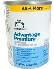 Amazon Brand - Advantage Premium Baby Formula Powder, 2'-FL HMO, LNnT HMOs fo...