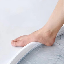 Rubber Silicone Shower Barrier Water Stopper Bathroom Waterproof Strip Water Ret