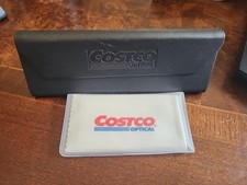 Costco Optical Eyeglasses Sunglasses Black Foldable Semi Hard Case  Cloth