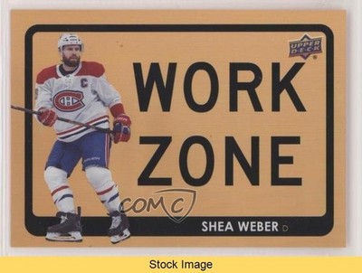 2021-22 Upper Deck Series 1 Work Zone Shea Weber #WZ-25 HOF READ 0mf9
