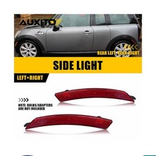 2PCS Red Lens Rear Side Marker Lights For 07-15 MINI R55 R56 R57 R58 R59 R60 R61