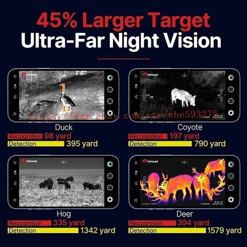 Monocular térmico Xinfrared T2 Pro visión nocturna para caza 1300 m para iOS y Android - Imagen 4 de 24
