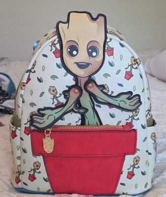 Loungefly Marvel Guardians of The Galaxy Dancing Baby Groot Mini Backpack New