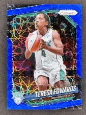 2025 Panini WNBA Prizm TERESA EDWARDS Blue Velocity Prizm #126 Minnesota Lynx -A