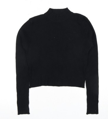 Damenpullover UK Größe L Rosa Vanille Schwarz