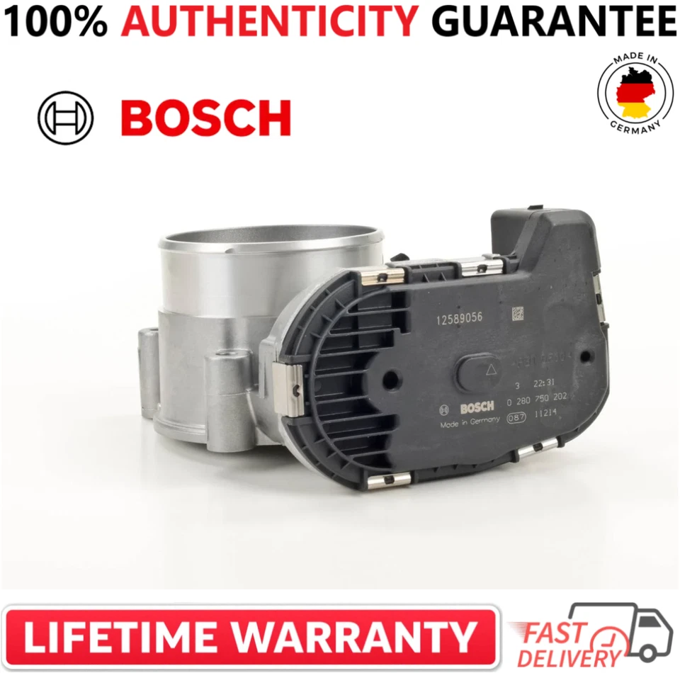 Corpo do acelerador original do fabricante Bosch 0280750202 para 2004-2008 Buick Cadillac 3.6L V6 - Imagem 2 de 4