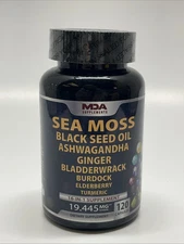 MDA Supplements 16-in-1 Sea Moss 120 Capsules 19.445 mg Exp: 6/26