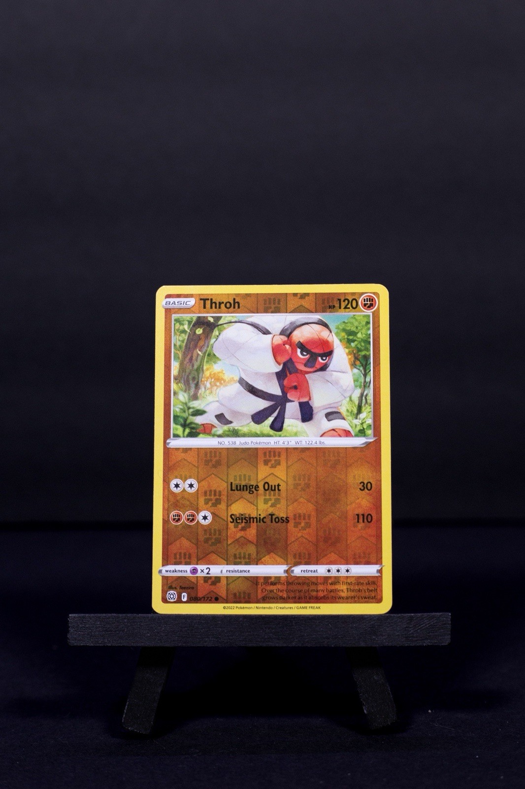 Throh 80/172 Brilliant Stars Reverse Holo Common Pokemon Card TCG 080 Pokémon