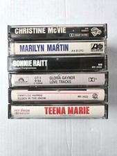 Lot Of 6 80s Female Artist Cassette Tapes Raitt Gaynor McVie Harris Marie Martin