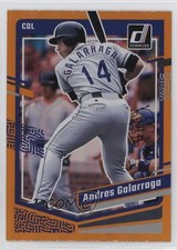 2023 Panini Donruss Holo Orange Andres Galarraga #228 0nr3