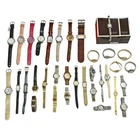 Lot of 34 Vintage Bulova Burberry Coach Longines Seiko Timex & More Watches