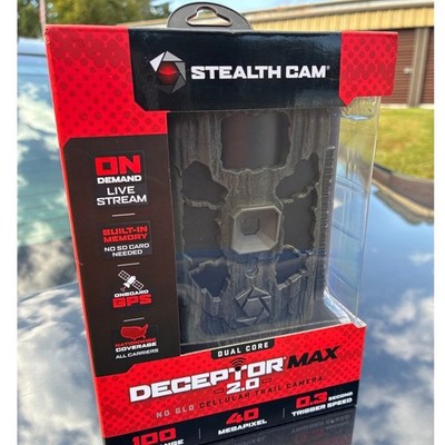 Stealth Cam Deceptor Max 2.0 Cellular Trail Camera 40MP No Glo STC-DCPTRX2-W