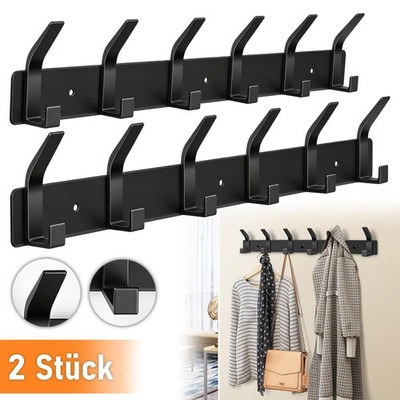 2 Stück Wandhaken Wandgarderobe Zum Schrauben Robuste Minimalistische für Innen