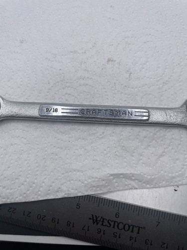 Vintage Craftsman V= Series 9/16" 12 Point SAE Combination Wrench USA - Picture 6 of 7