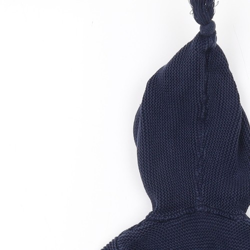 Next Unisex Baby Blau Strickjacke 6-9 Monate Baumwolle mit Kapuze - Bild 11 von 12