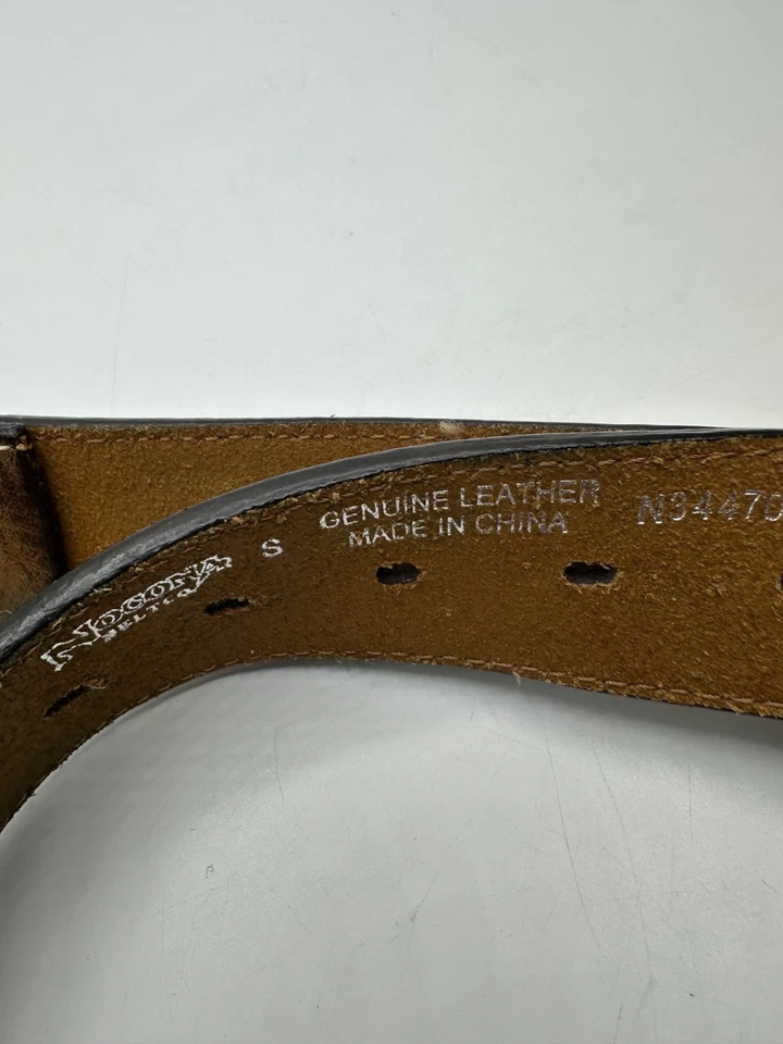 Women's Floral Embroidered Leather Belt Only Western S Rhinestone Nocona Belt - Image 3 of 4