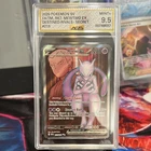 Pokémon Team Rocket's Mewtwo ex 213/182 SV10 Destined Rivals Holo AGS 9.5 Mint+