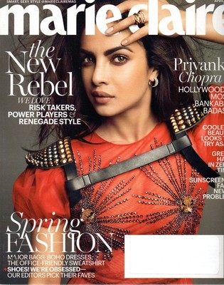 Marie Claire April 2017 Priyanka Chopra Alyssa Mastromonaco Wonder Woman Gadot