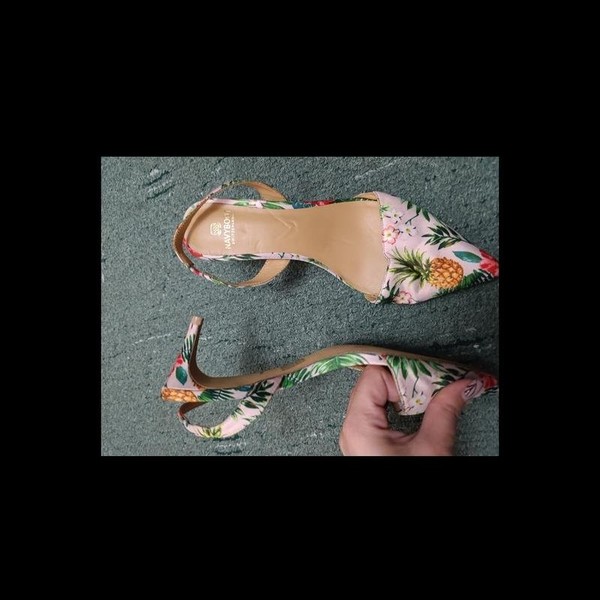 Women Navyboot Heels Pink Textile 36.5