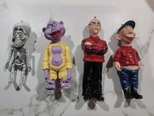 LOT OF (4)  Jeff Dunham Christmas Ornaments Bubba Walter Peanut Ached