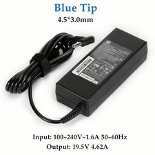 Genuine OEM 90W HP AC Adapter Charger Pavilion 710413-001 blue tip 19.5V 4.62A
