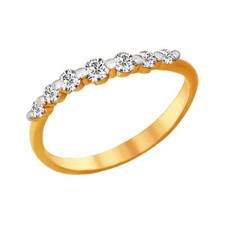 Ring 585 Gold Rotgold 14 Karat Damen Echtschmuck Zirkonia Neu Eliteschmuck