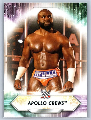 Apollo Crews 2021 Topps WWE #137 WWE Smackdown Pro Wrestling Card
