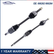Left+Right Front CV Axle Shafts 666264 For 2007-2013 Altima L4 2.5L GAS FWD