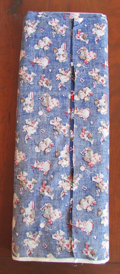 Tela 6,38 yardas resortes Palencia peinados tela ancha osos de peluche en azul oscuro Foto 3 de 4