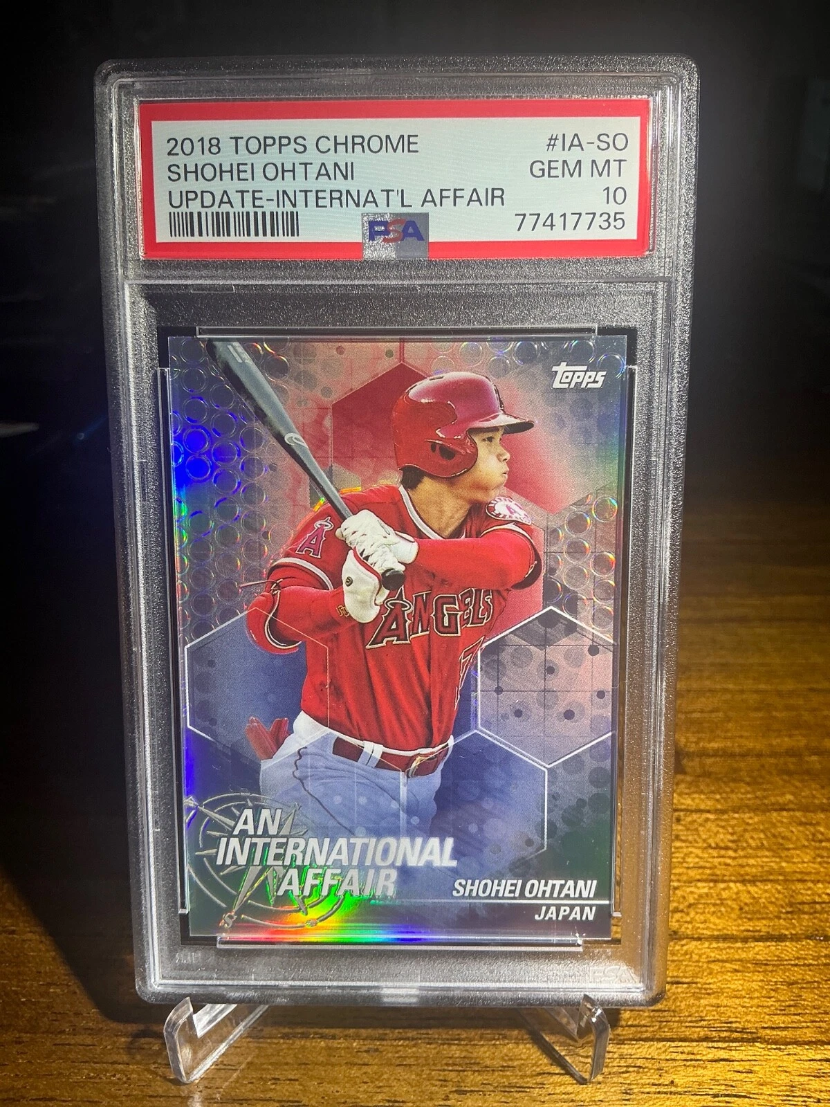 Shohei Ohtani trading card