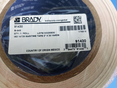 4x Lot 2" x 30 Yards Brady Green Marker Tape Pipe Banding Tape Roll Vinyl Purple - Picture 3 of 6