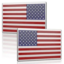 2Pack 5x3" American Flag Magnet Decal Patriotic USA Flag Mangnet for Cars Trucks