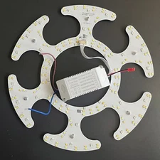 Fan Lamp Light Kit Led Driver 7 Color Replacement for 42"Retractable Ceiling Fan