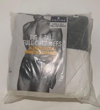 Stafford 3-Pair Men's Underwear Cotton Brief WHITE 3XL