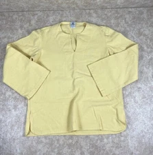 COTTAGE INDUSTRIES DEVA Woven Pure Cotton Tunic Shirt Top Size M USA